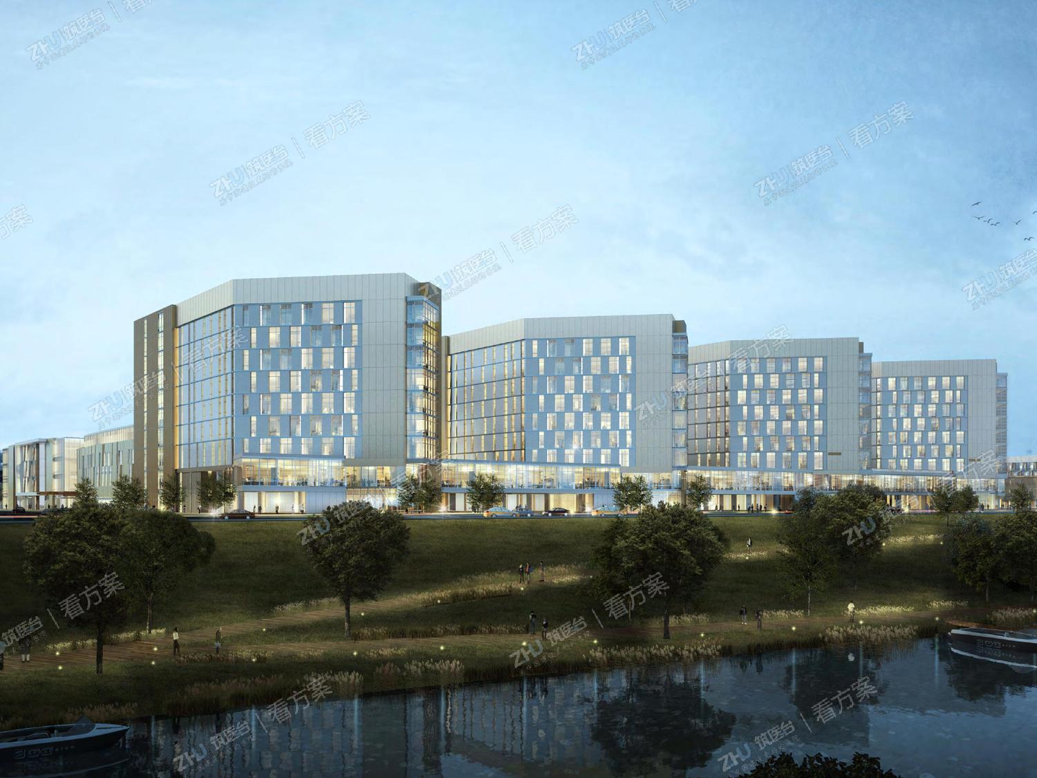 沿城市公园全期人视效果图