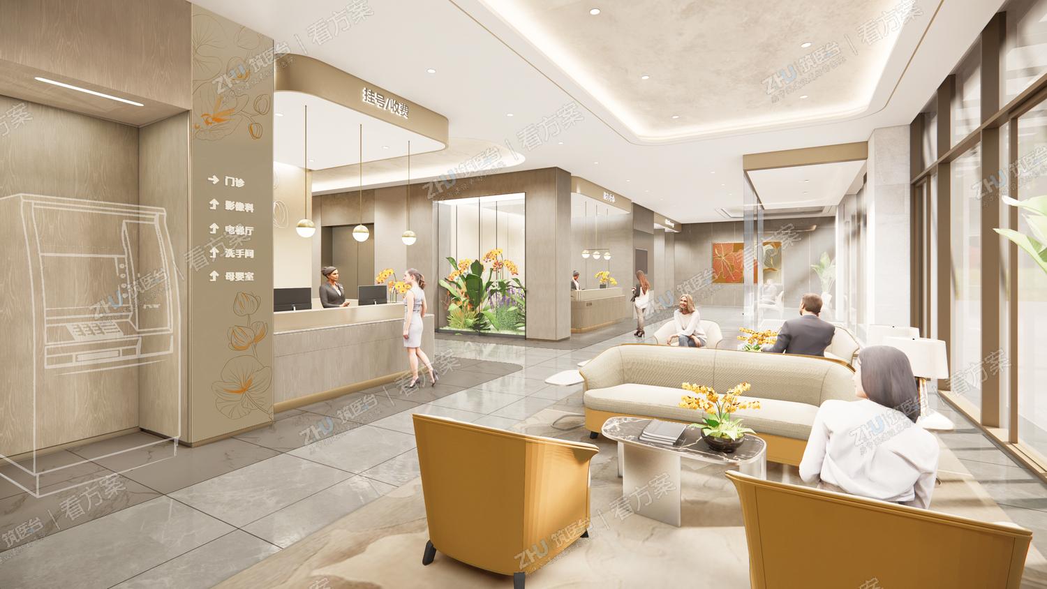 康复医院室内效果图