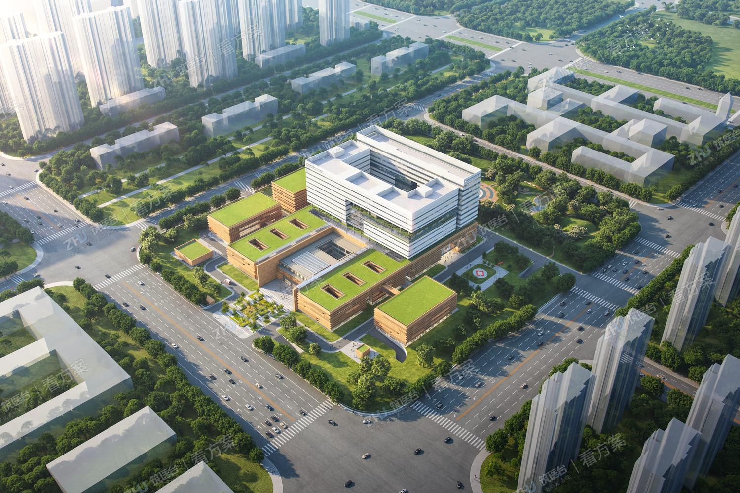 西南鸟瞰效果图