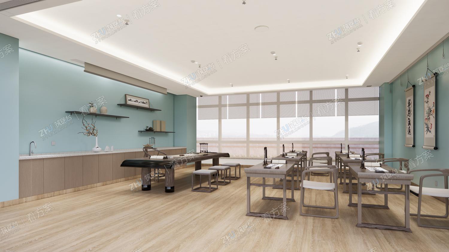 书画室（白色窗框）