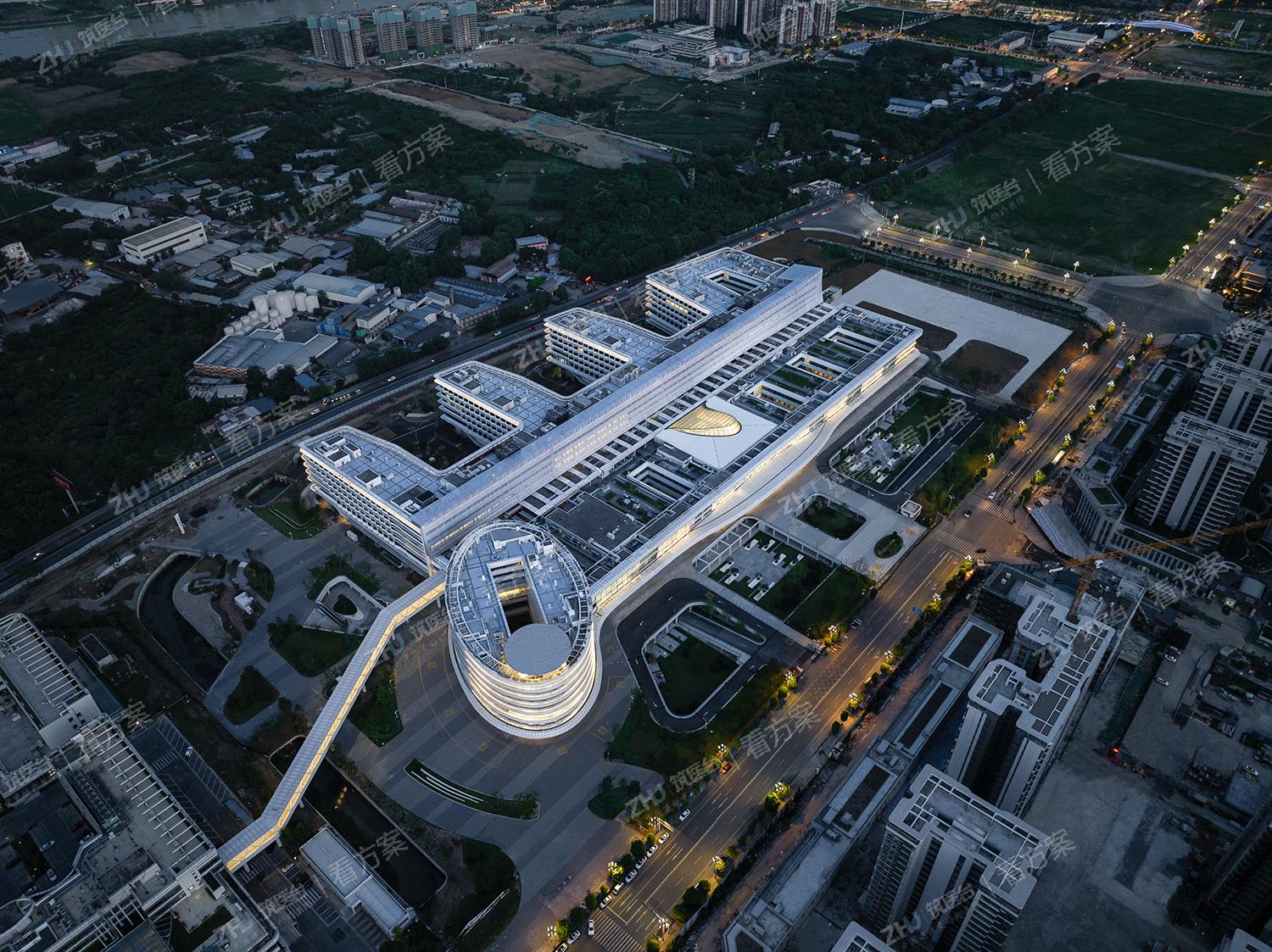 德阳市人民医院旌北院区鸟瞰实景