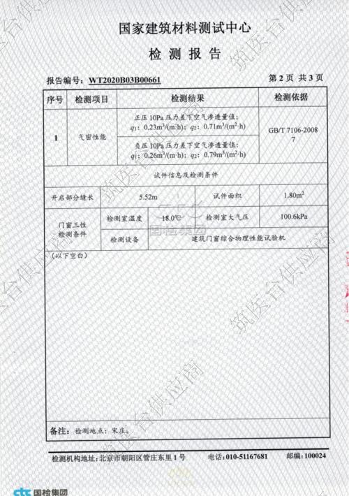 医用钢制气密净化门检测报告