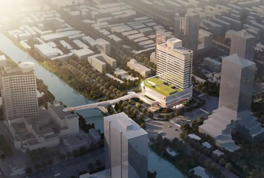 筑医台资讯—宁波第六医院扩建工程迎来新进展,新院区预计2025年6月竣工