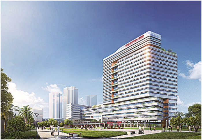 筑医台资讯—新增床位2100张,深圳龙岗区3医院项目封顶!