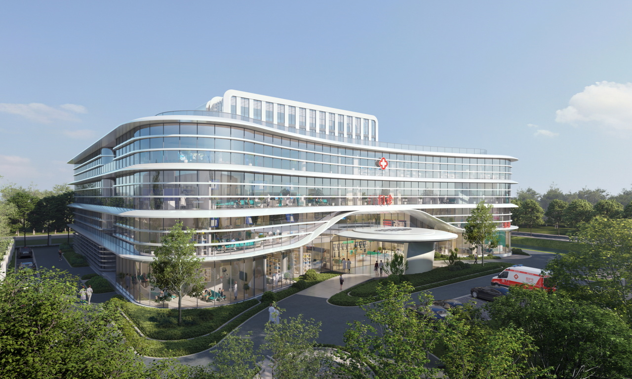 平阳县中医院兴鳌院区改造设计方案:“疗愈之庭，自然共生”